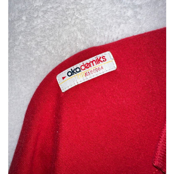 ACADEMIKS RED STRIPE POLO SIZE XL - Picture 3 of 5